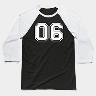 JERESEY NUMBER 06 Baseball T-Shirt